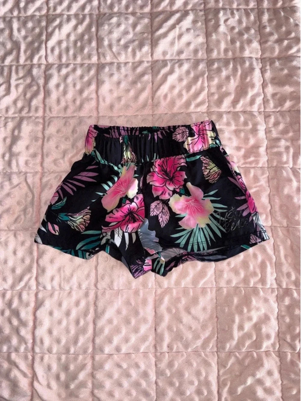 Justice Girls Tropical Floral Print Swimsuit Bottom or Board Shorts